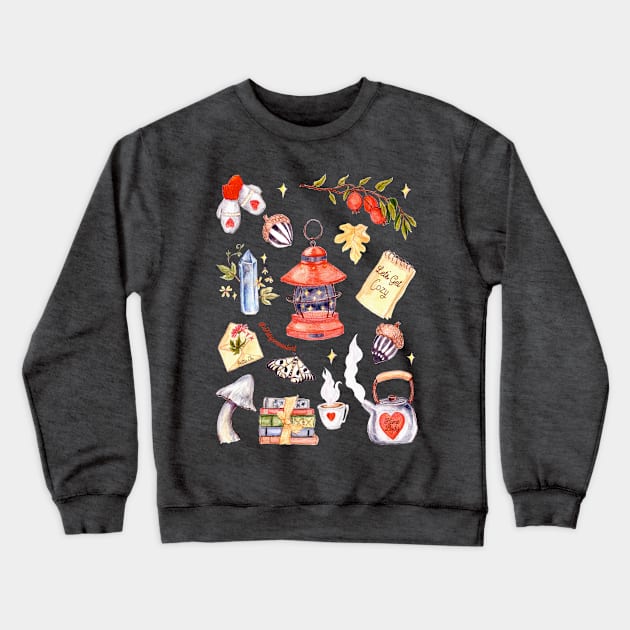 Cozy Christmas Vibes Crewneck Sweatshirt by FabulouslyFeminist